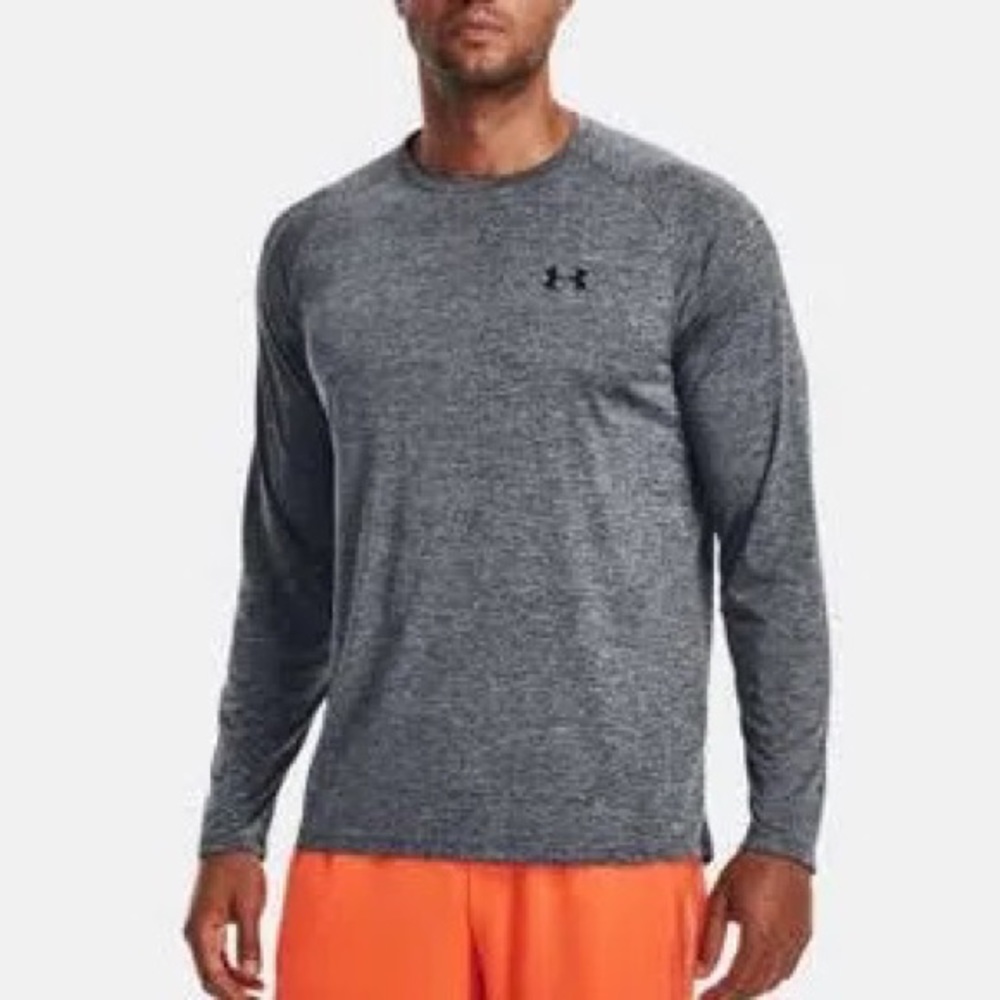 Under Armour Tech 2.0 Long Sleeve T-shirt Size Medium Charcoal Like NEW!